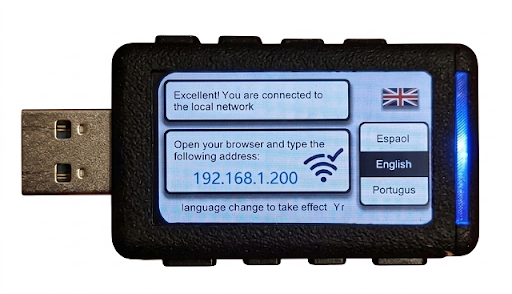 GS4 Device showing language menu
