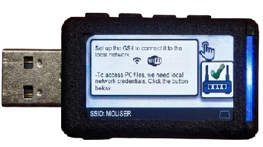 Pantalla de conexión WiFi Manager en GS4