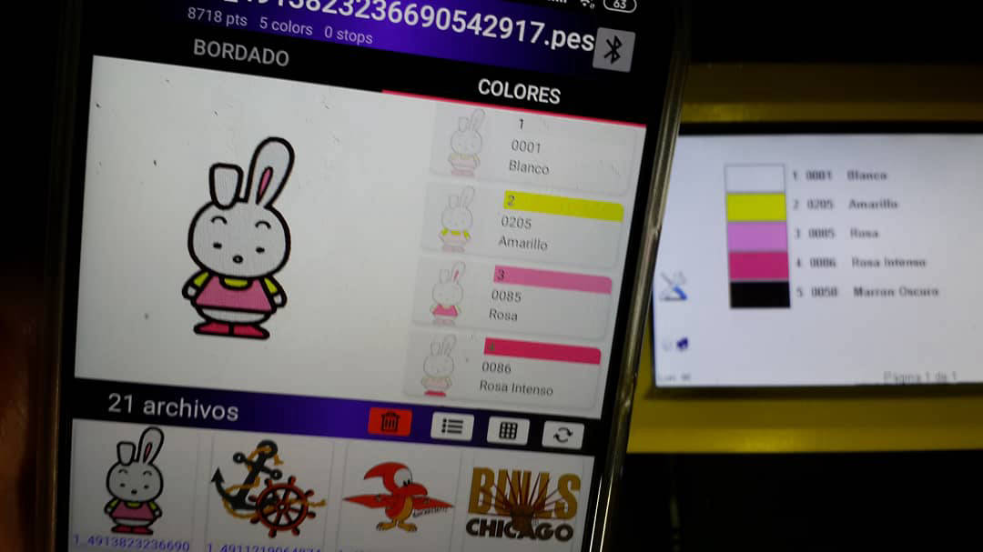 Reader GS3 con bordadora BARUDAN